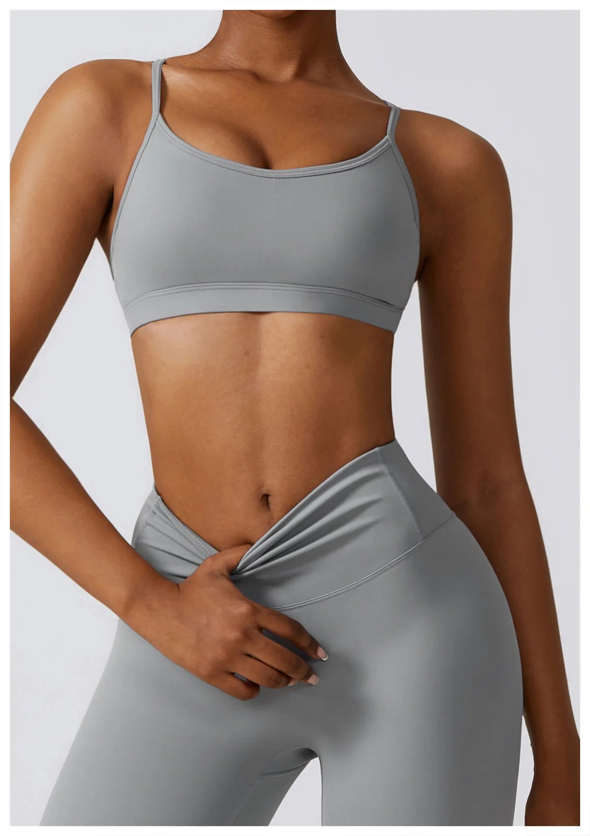 Top brasier deportivo mujer Gris