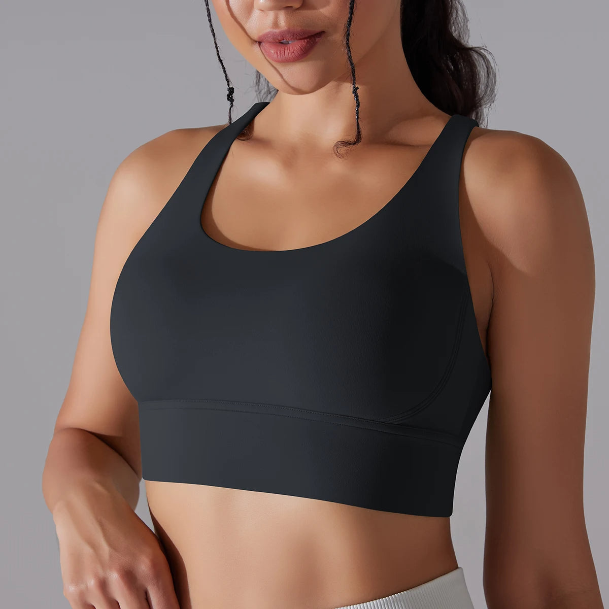 Crop top deportivo mujer Blanco