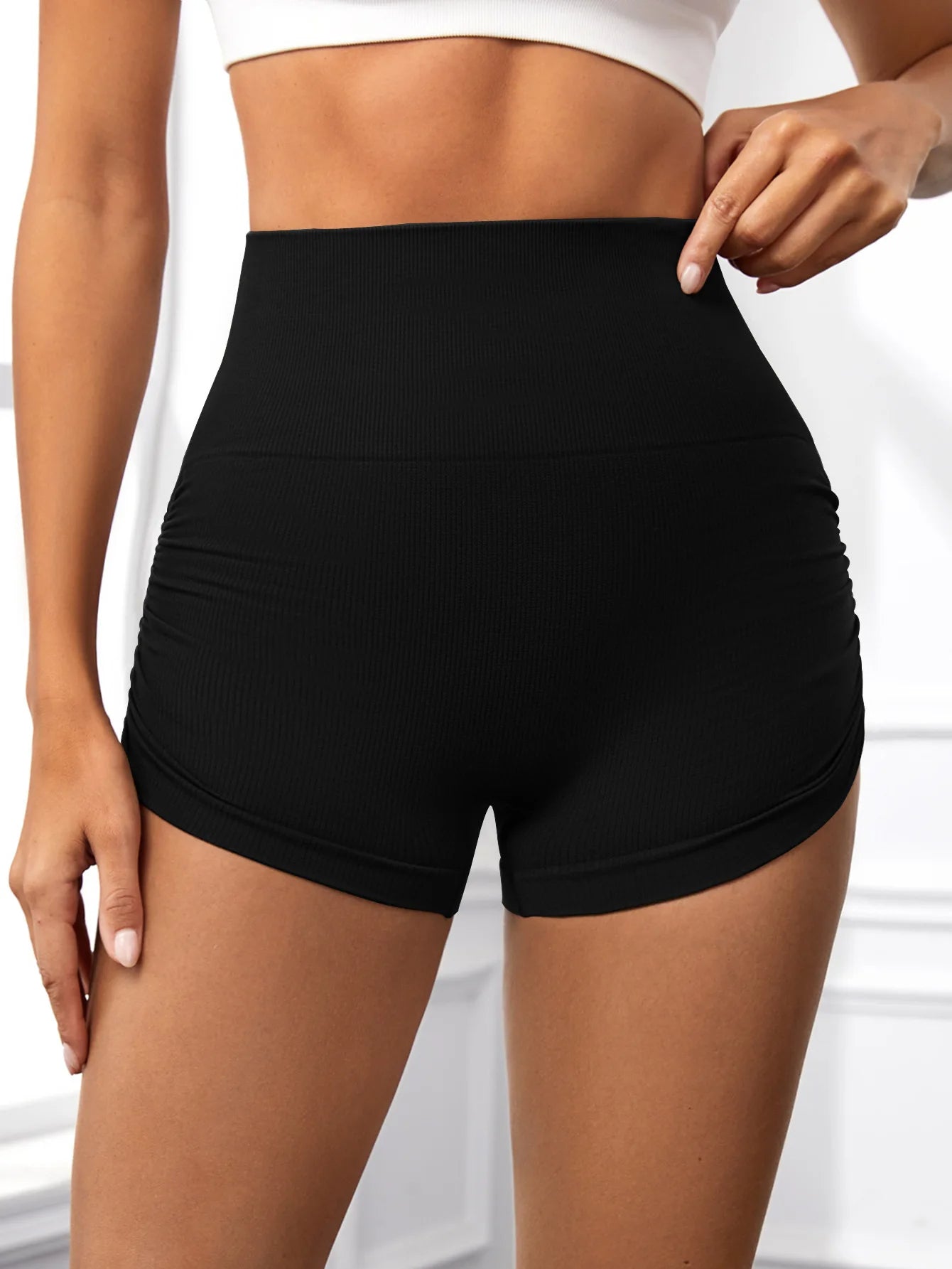 short blanco deportivo mujer