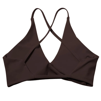Top bra blanco deportivo mujer