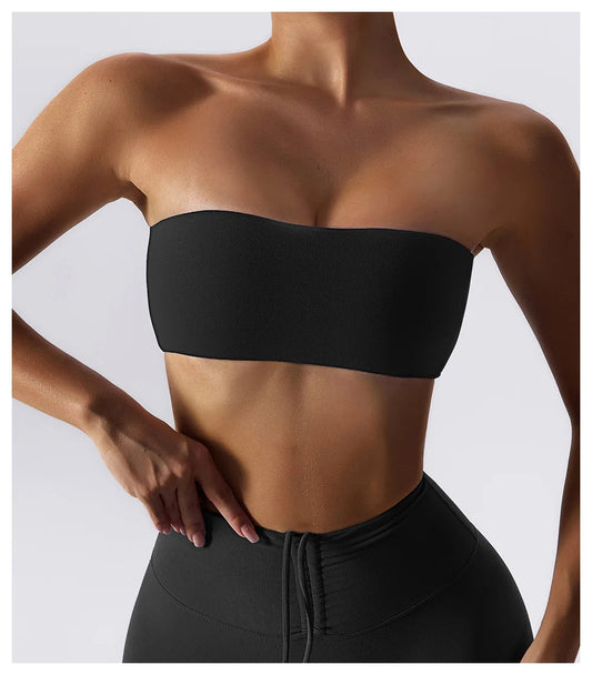 Top brasier deportivo mujer Negro