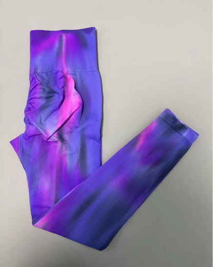 leggings fitness mujer sin costura Morado