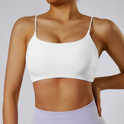 Crop top deportivo mujer Negro