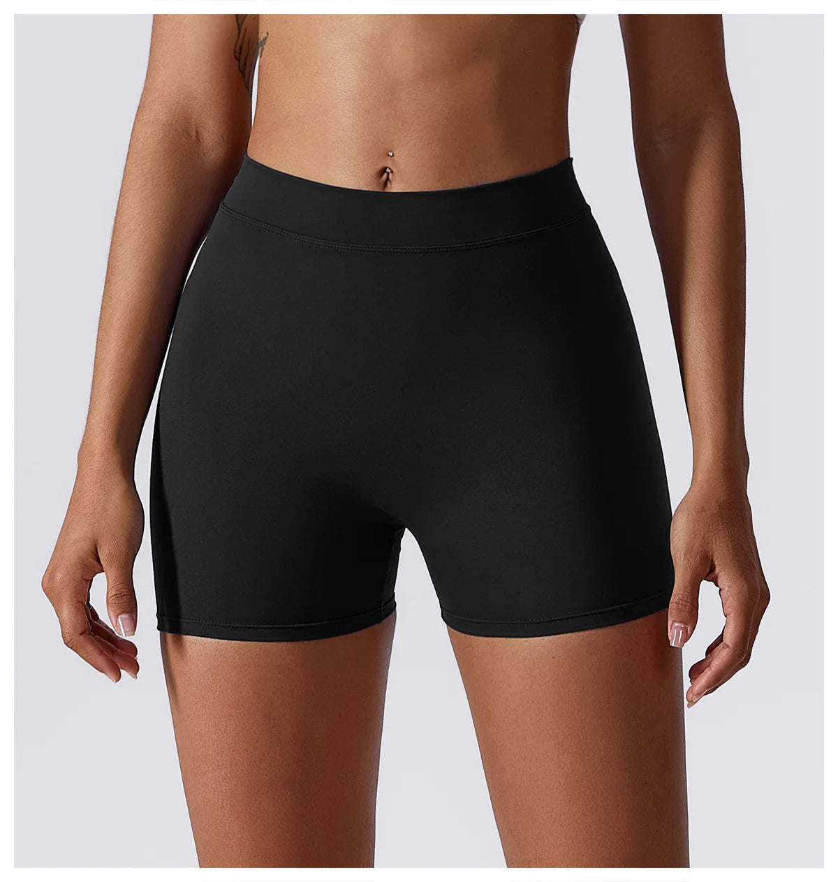 pantalones cortos deportivos mujer negro