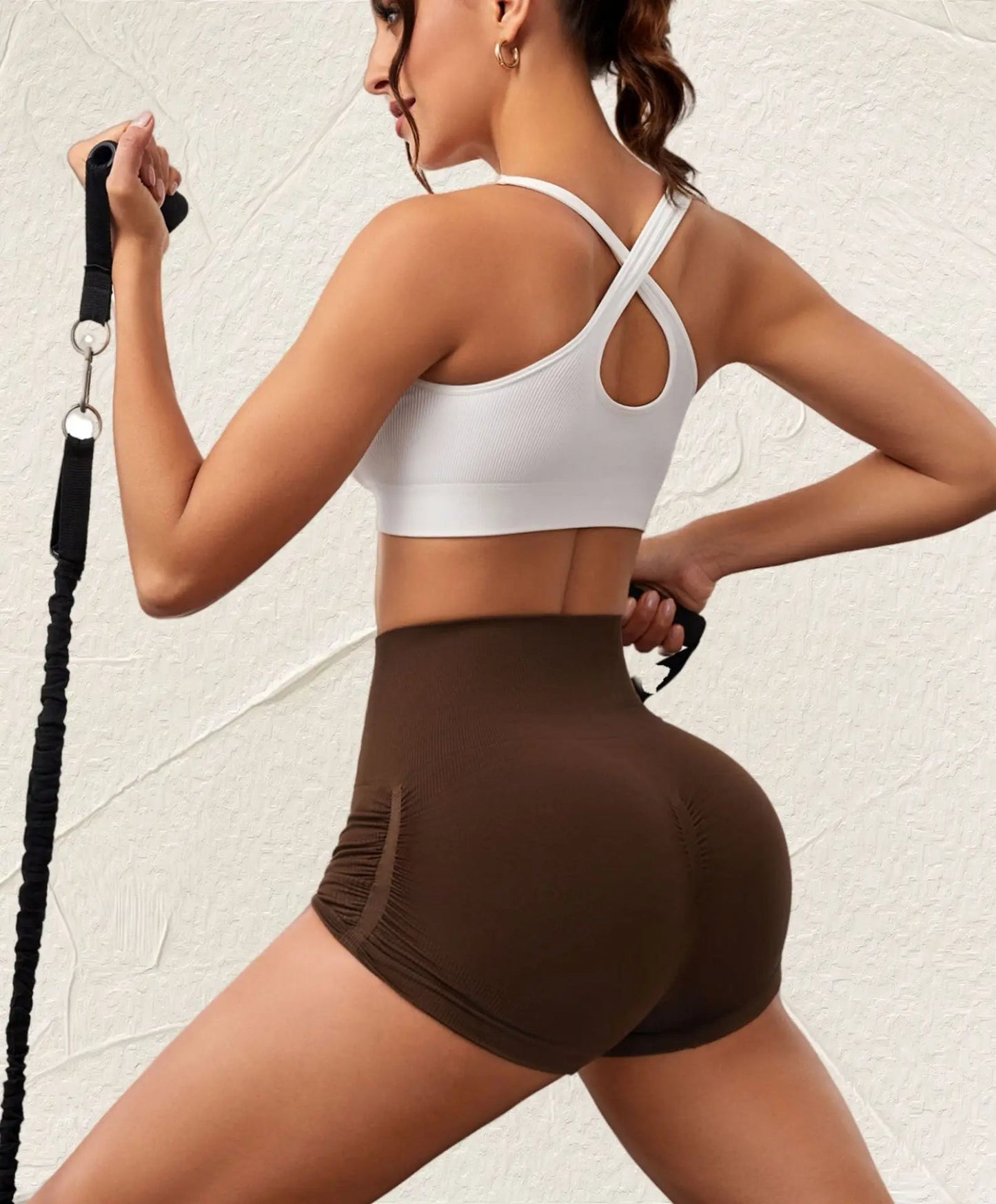 Short gym mujer Negro