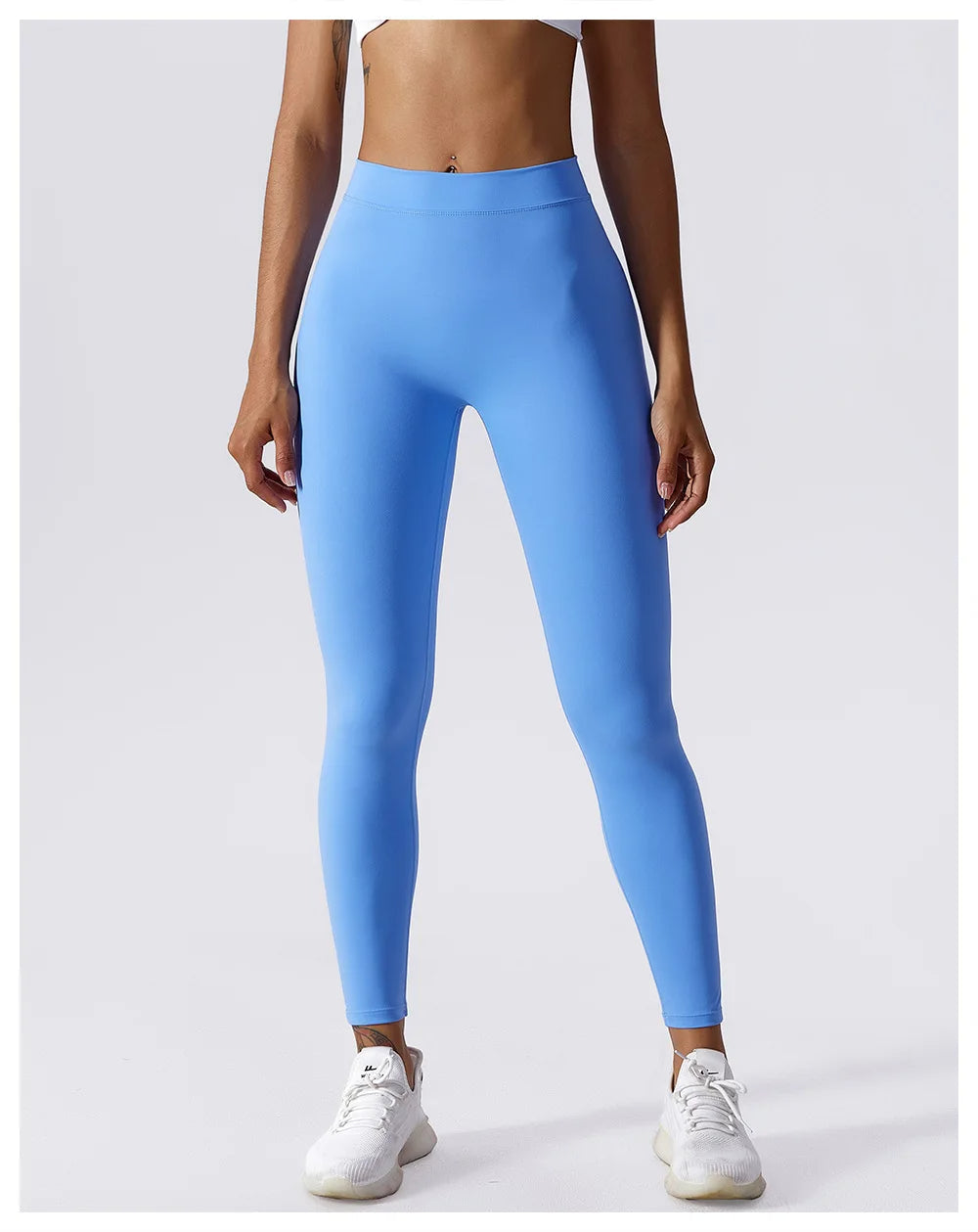 Leggings fitness mujer Azul