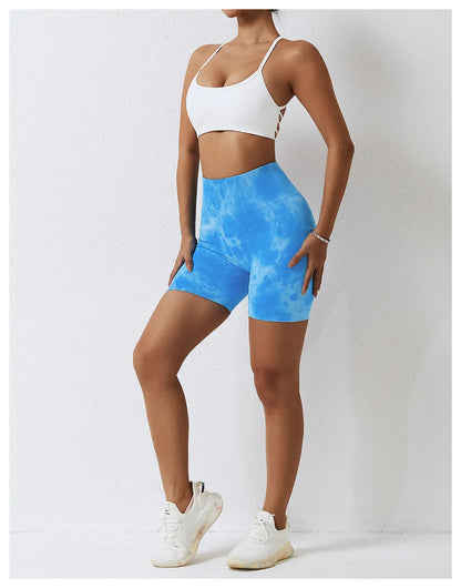 short de mujer deportivo Azul