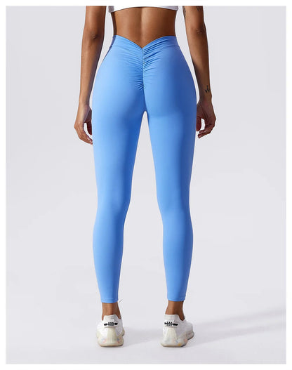 Leggings fitness mujer Azul