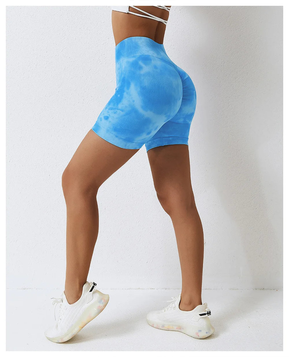 short de mujer deportivo Azul