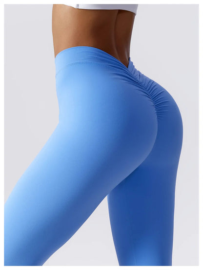 Leggings fitness mujer Azul