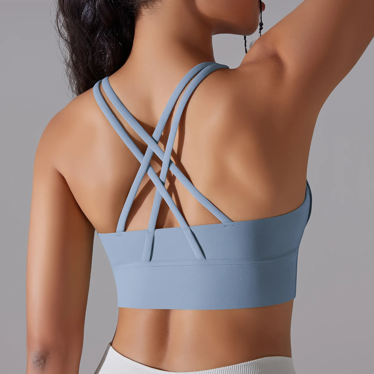 Crop top deportivo mujer Blanco