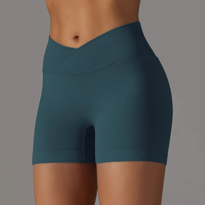 short de licra para mujer verde