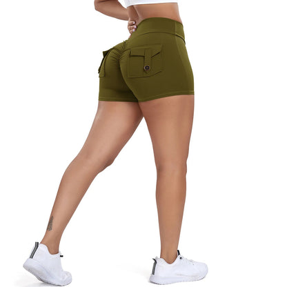 pantalones cortos deportivos mujer verde