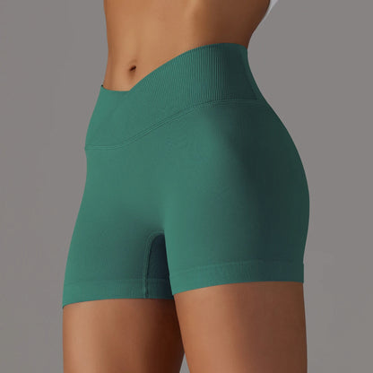 short de licra para mujer verde