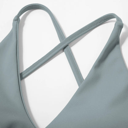 Top bra blanco deportivo mujer