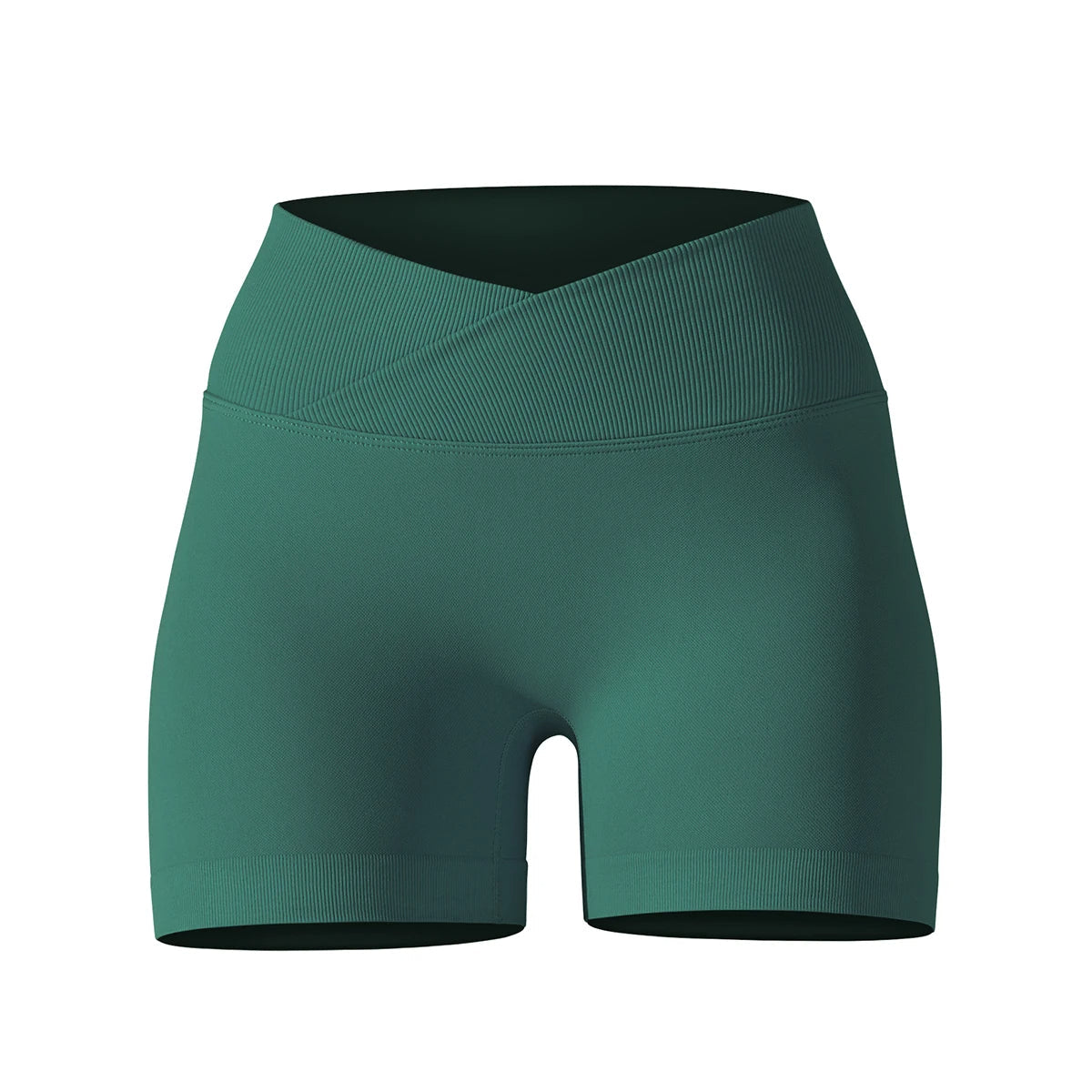 short de licra para mujer verde