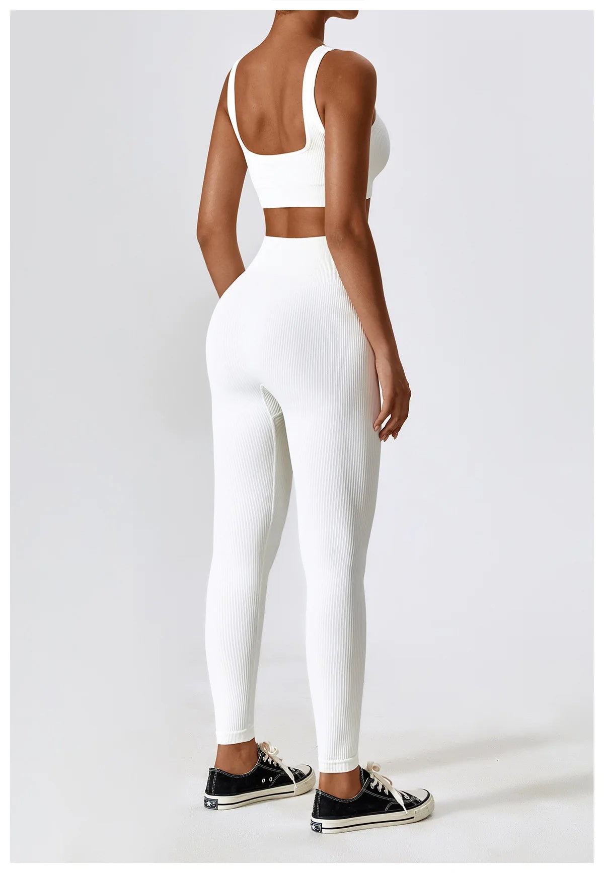 Leggings para hacer ejercicio mujer Blanco