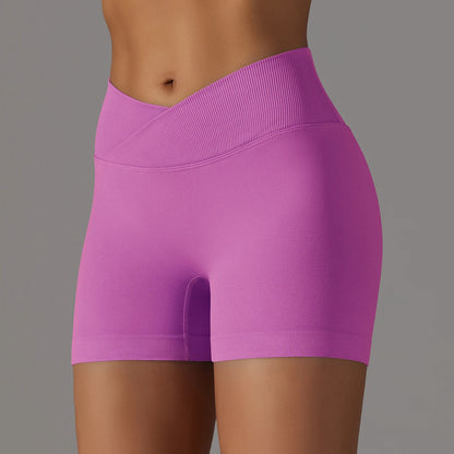 short de licra para mujer Morado