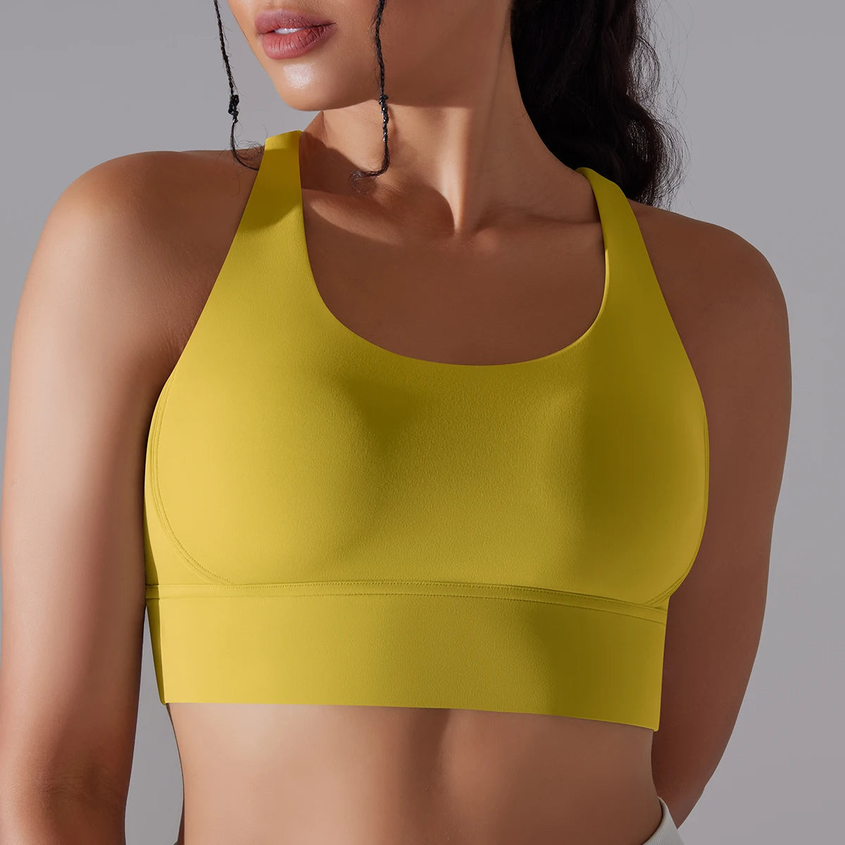 Crop top deportivo mujer Verde