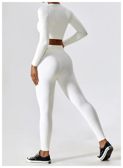 Leggings para hacer ejercicio mujer Blanco