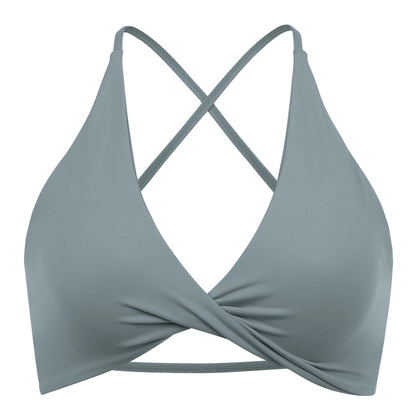Top bra blanco deportivo mujer