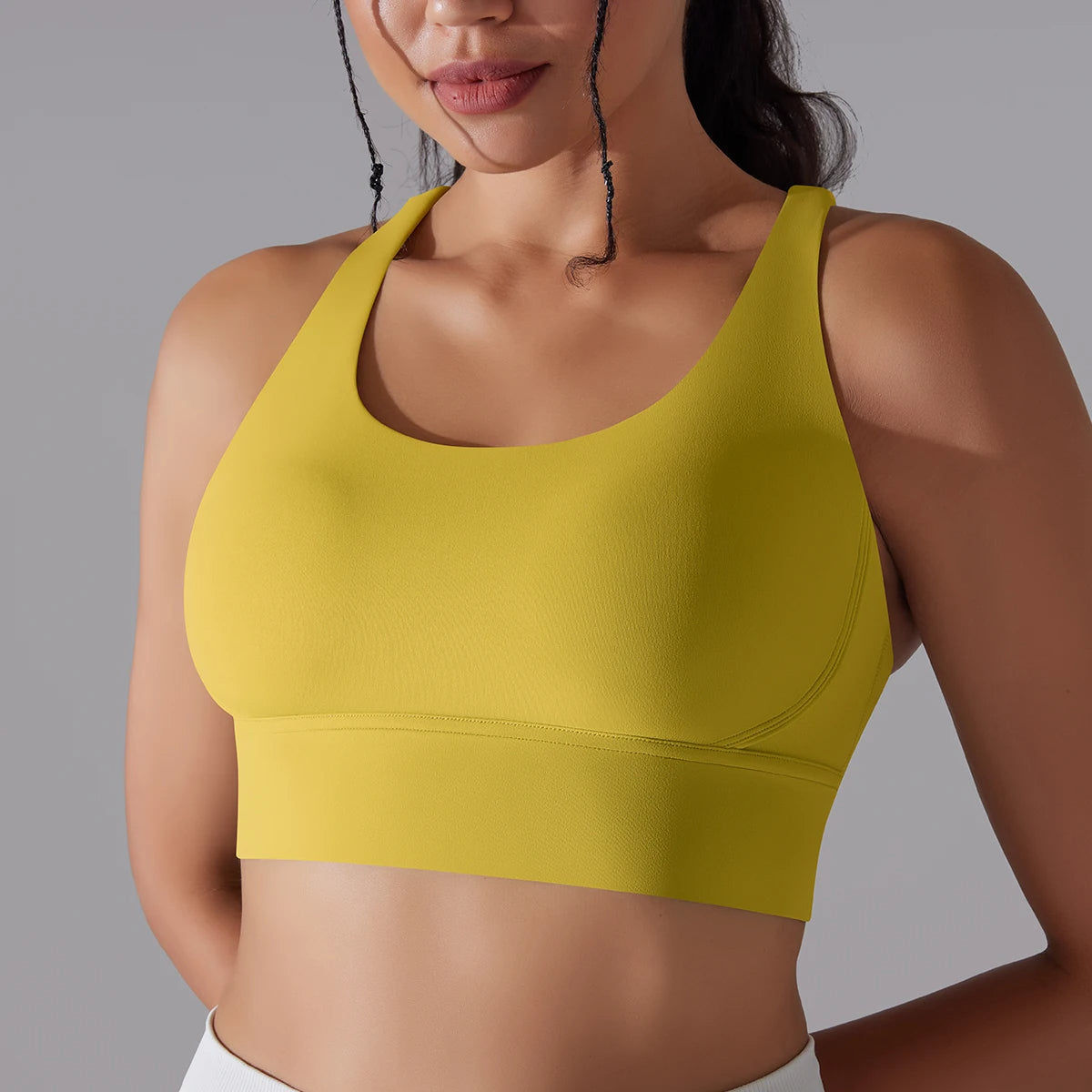 Crop top deportivo mujer Verde