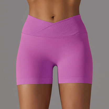 short de licra para mujer Morado