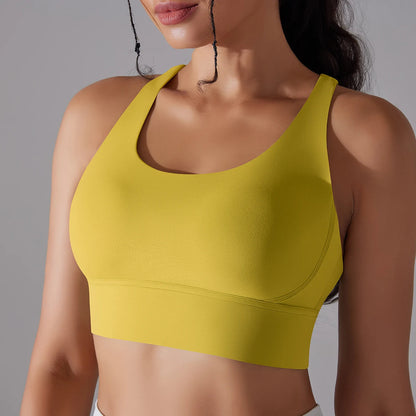 Crop top deportivo mujer Negro