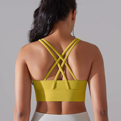 Crop top deportivo mujer Verde