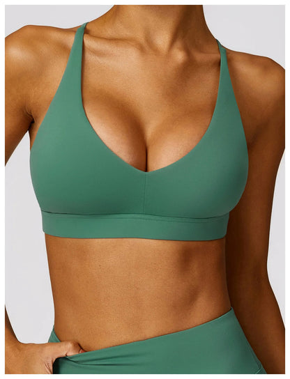 Conjunto deportivo mujer legging y Bra Verde