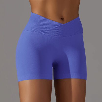 short de licra para mujer Azul