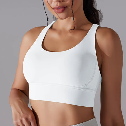 Crop top deportivo mujer Blanco