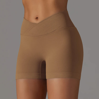 short de licra para mujer Marrón intenso