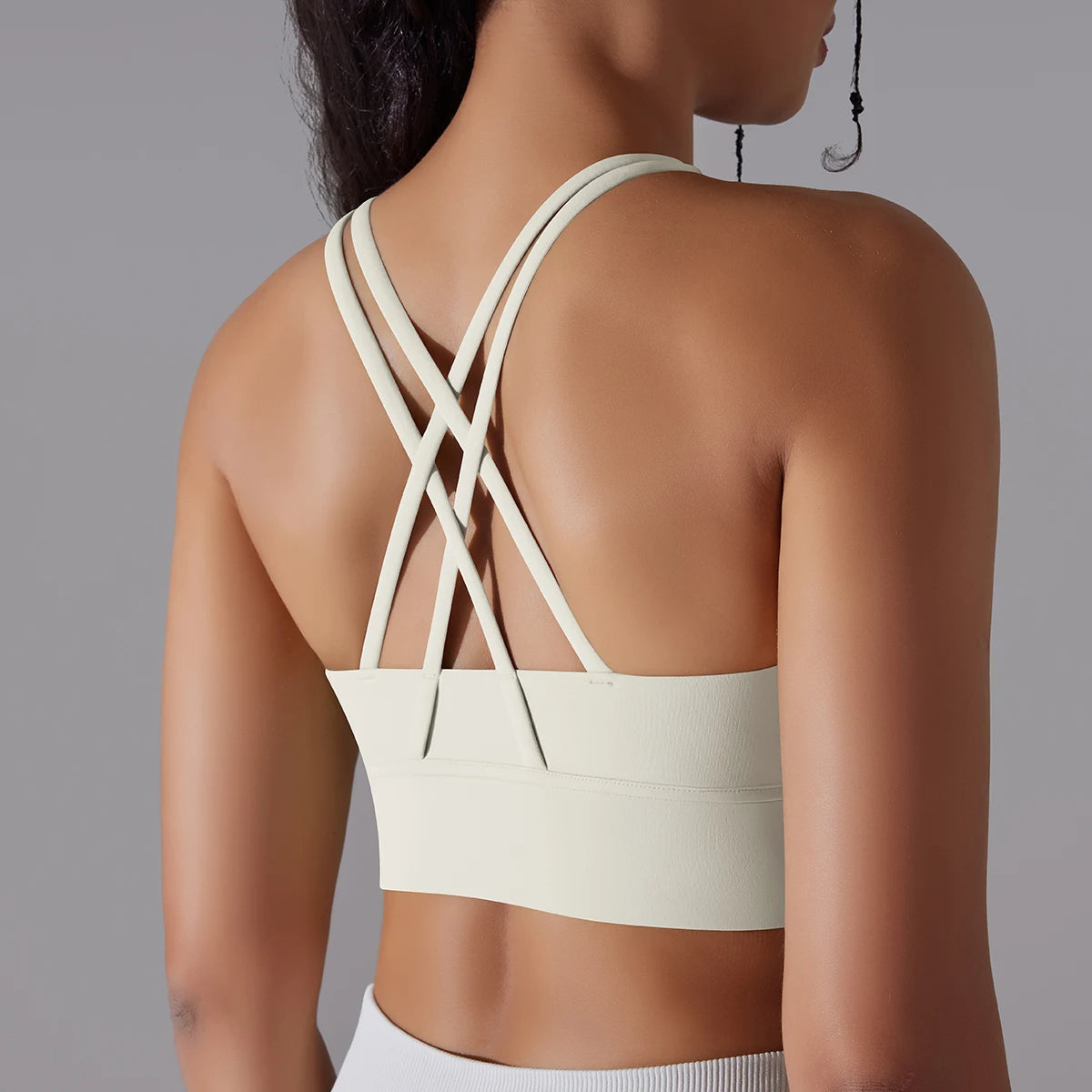 Crop top deportivo mujer Blanco