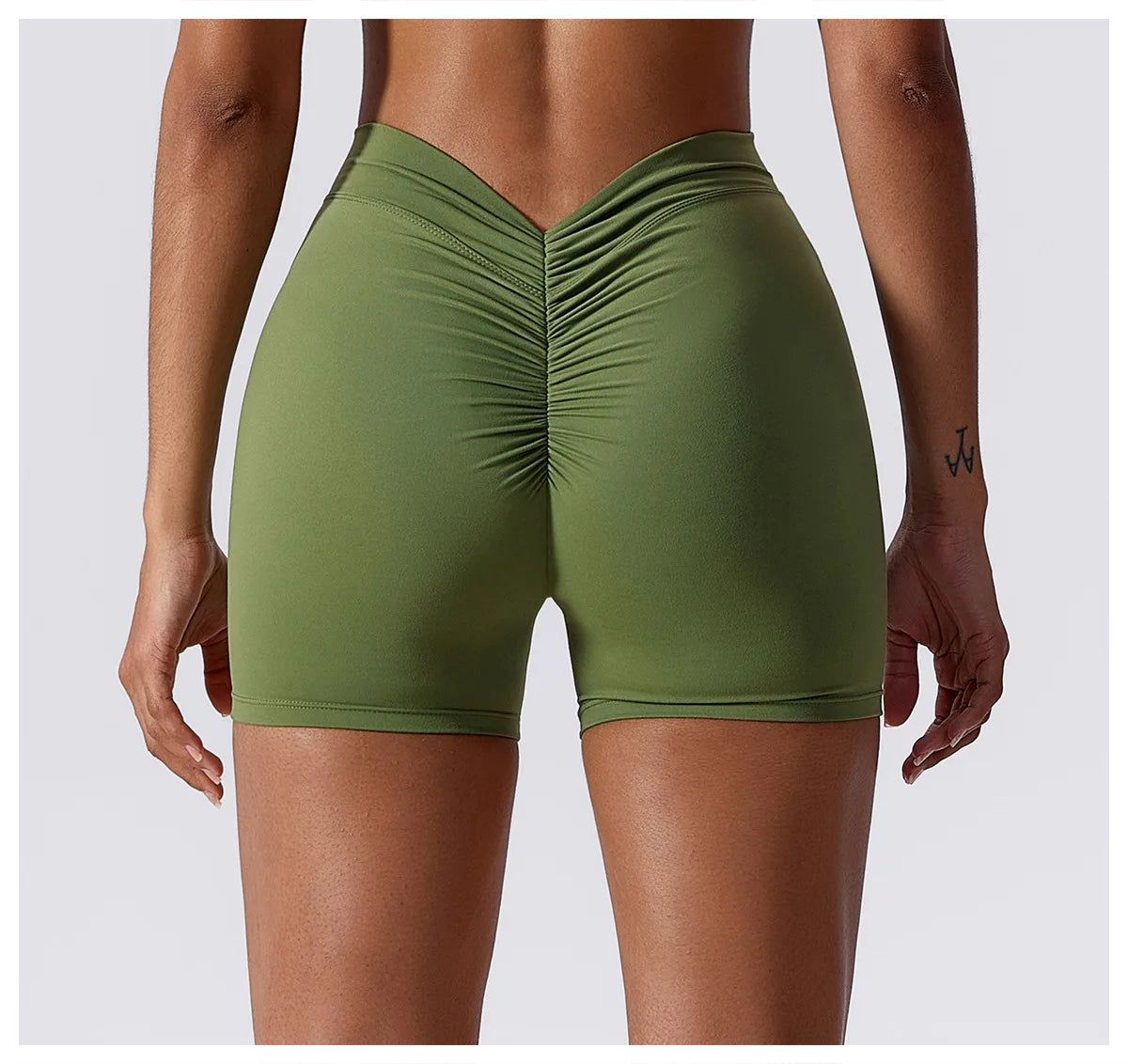 pantalones cortos deportivos mujer verde