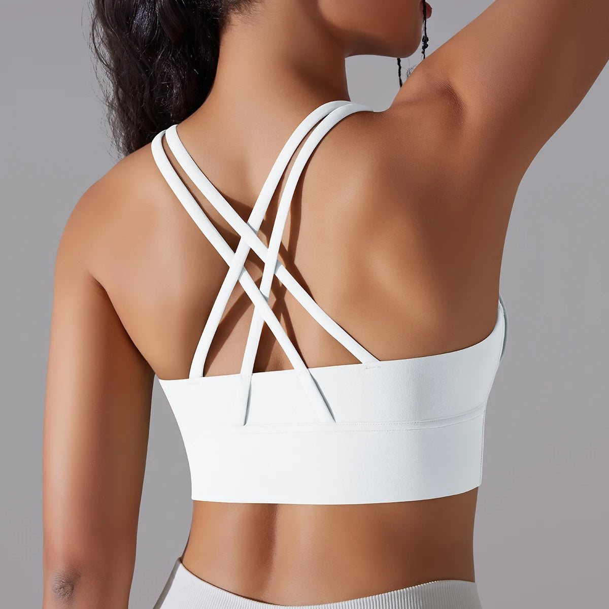 Crop top deportivo mujer Blanco