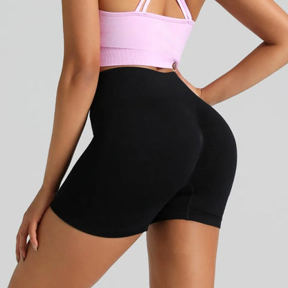 gym short deportivo mujer sin costuras Rosa