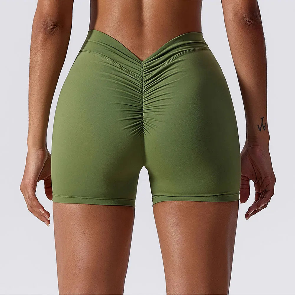 pantalones cortos deportivos mujer verde