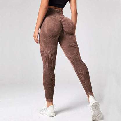 Leggings deportivos mujer sin costura Rosa