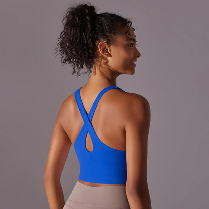 Crop top deportivo mujer Rosa