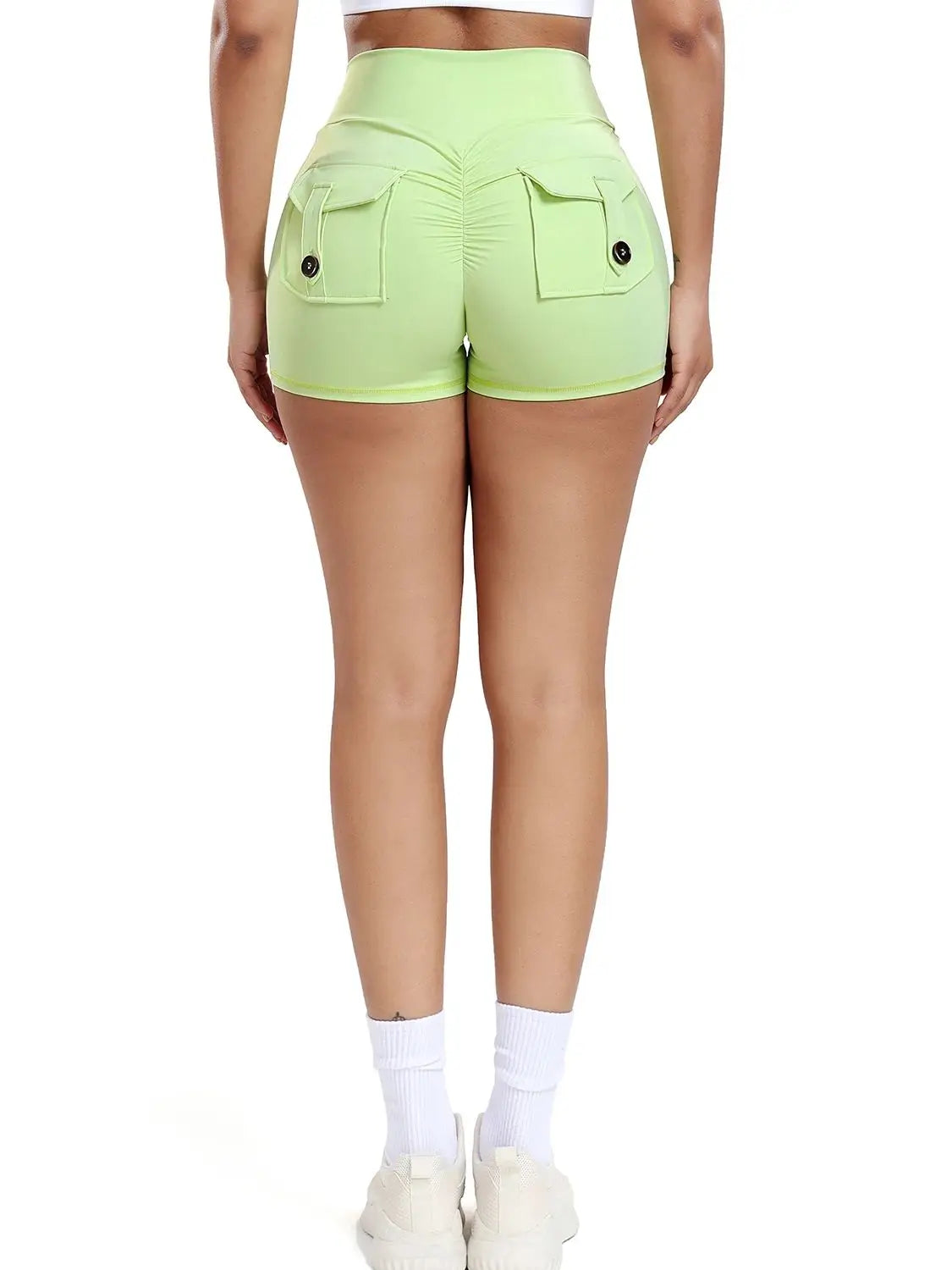 pantalones cortos deportivos mujer verde