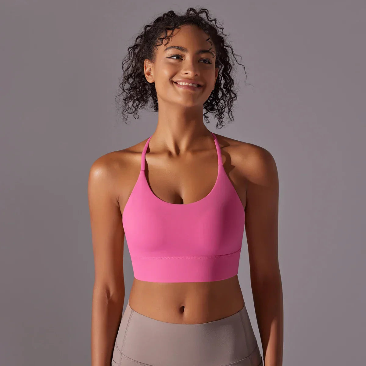 Top bra deportivo mujer Rosa