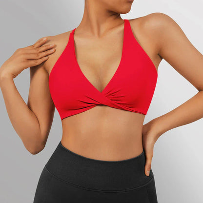 Top bra blanco deportivo mujer
