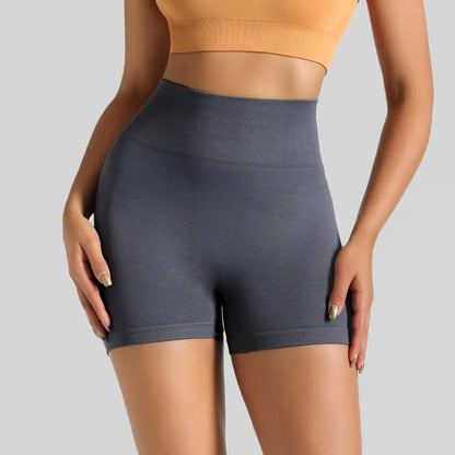 gym short deportivo mujer sin costuras naranja