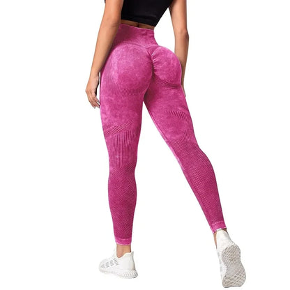 Leggings deportivos mujer sin costura Rosa